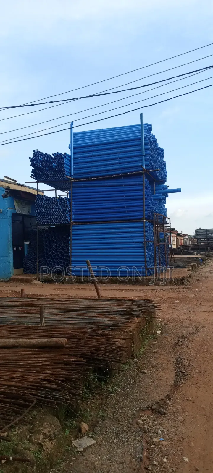 Blue Plumbing Pipes