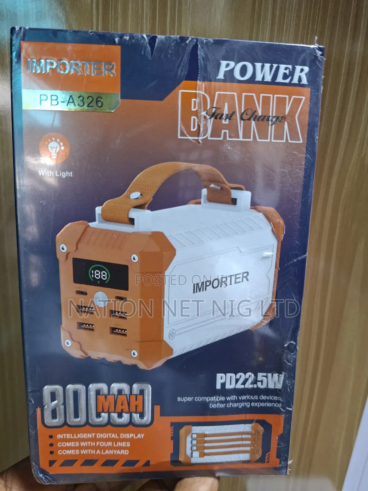 80,000 Pd 22.5w Power Bank