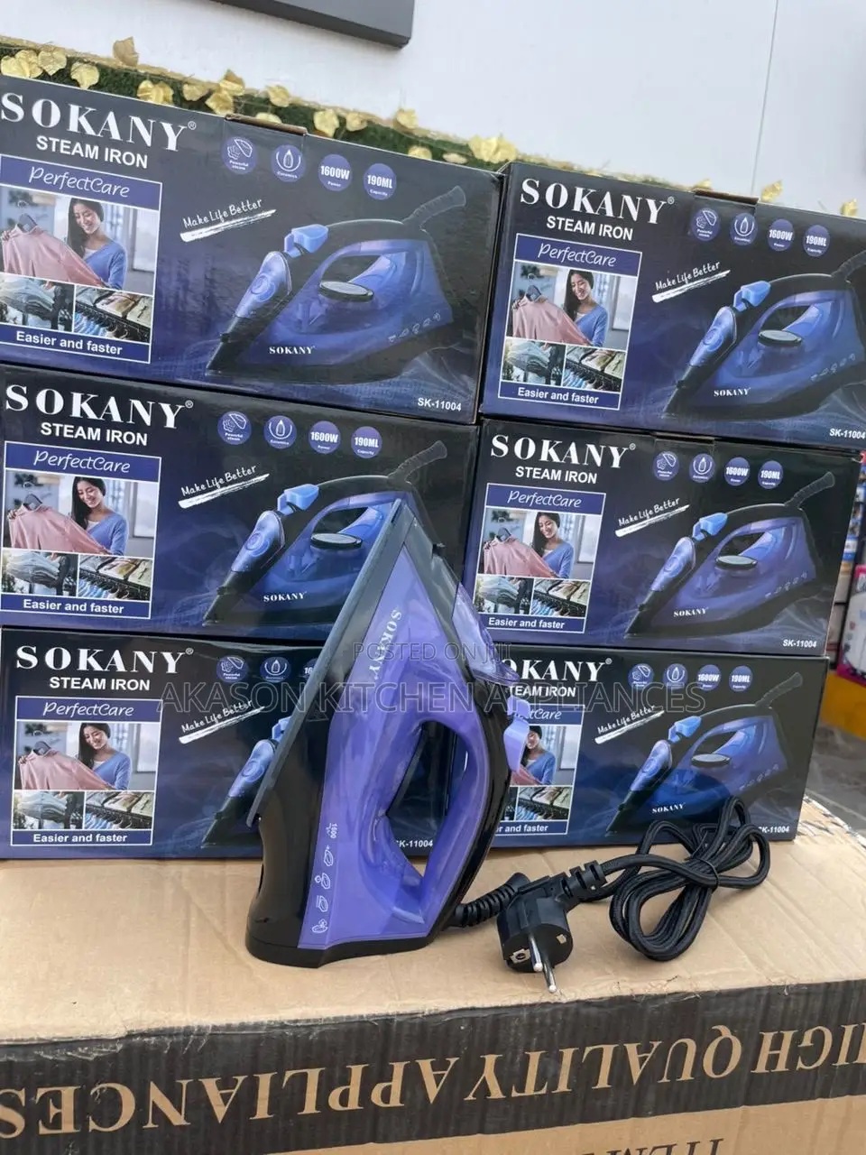 Sokany Steam Iron (Sk-11004)