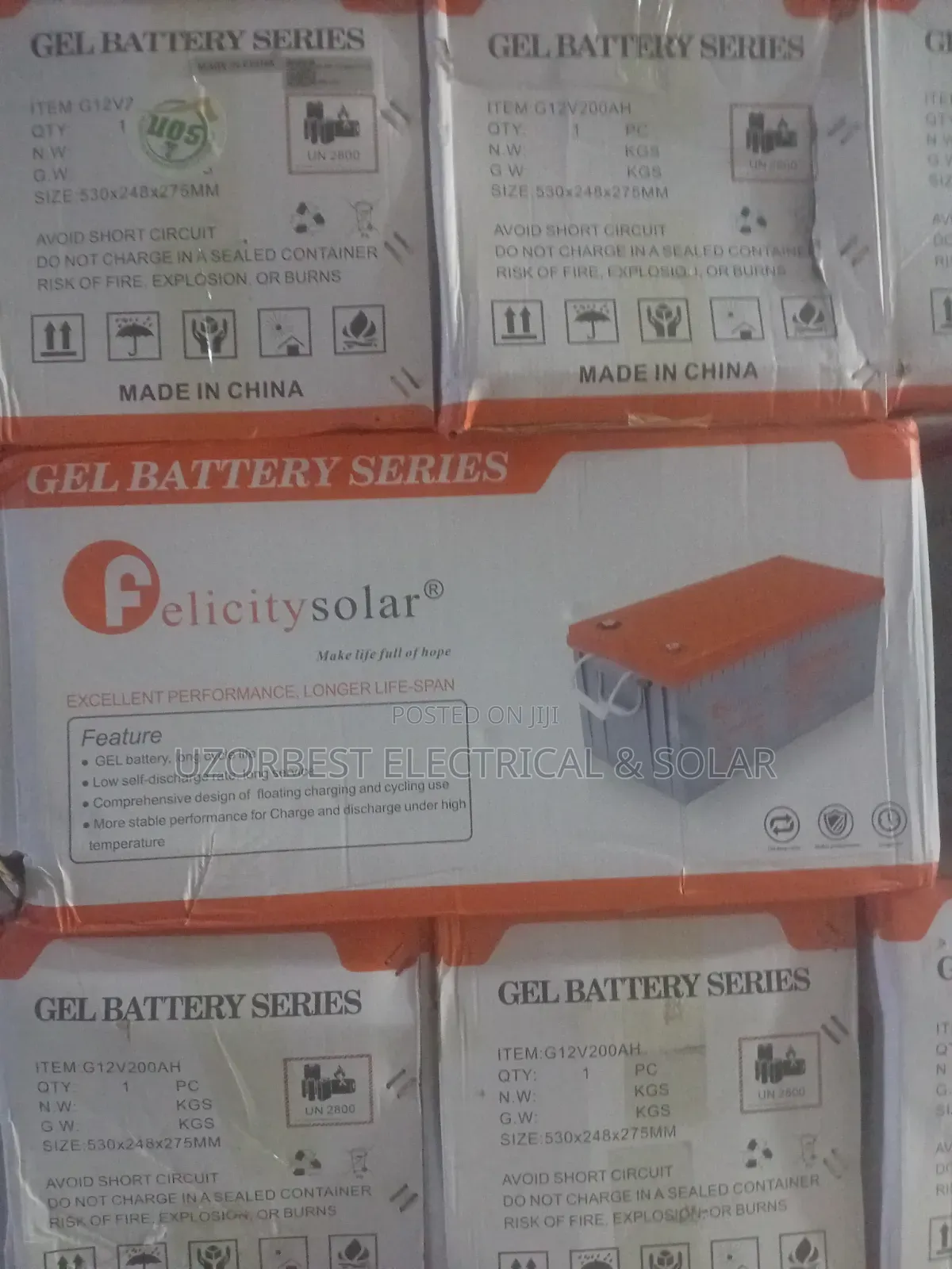 200Ah 12v Felicity Gel Battery
