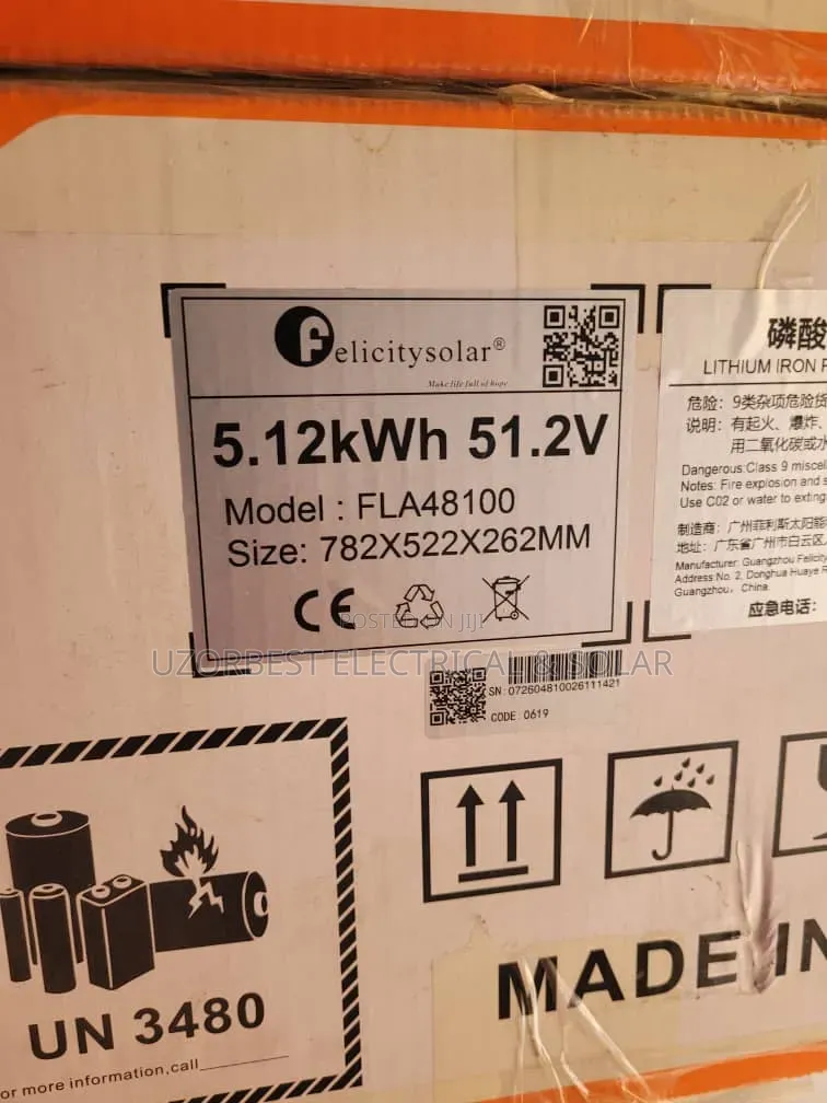 5kwh 51.2v Felicity Lithium Battery