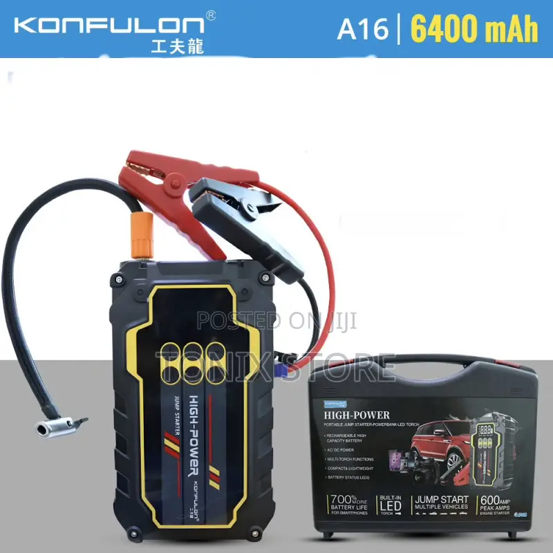 Konfulon Multi-Purpose Jumpstarter and Tyre Pump (Model A16)