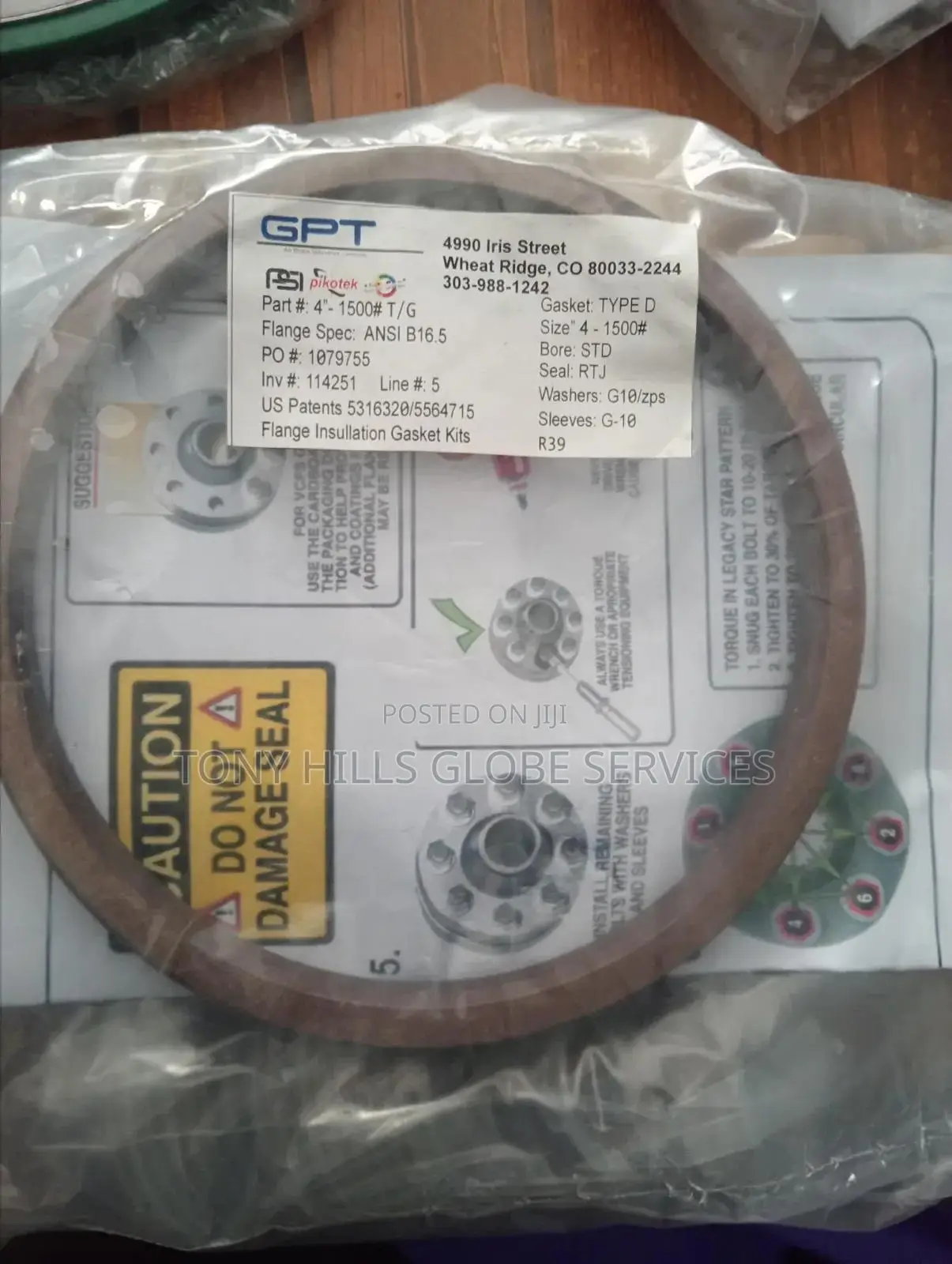 4x1500 Insolation Gasket RTJ