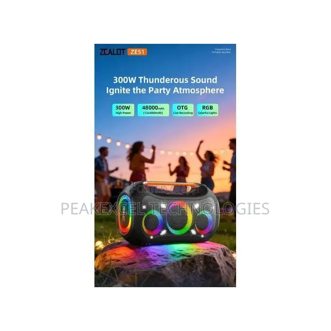 Zealot Ze51 300w Bluetooth Speaker