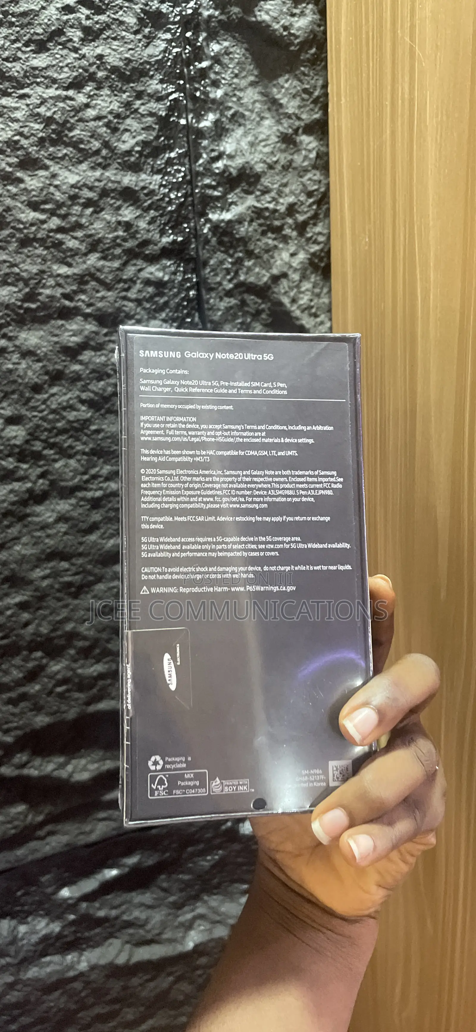 New Samsung Galaxy Note 20 Ultra 5G 256 GB Black