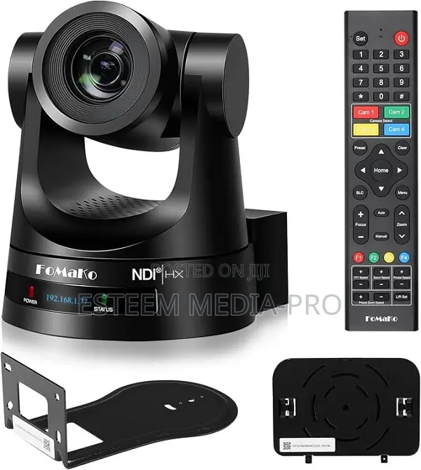 FoMaKo KN30A Pro NDIHX3 HDMI/3G-SDI AI Auto-Tracking PTZ Camera Black)