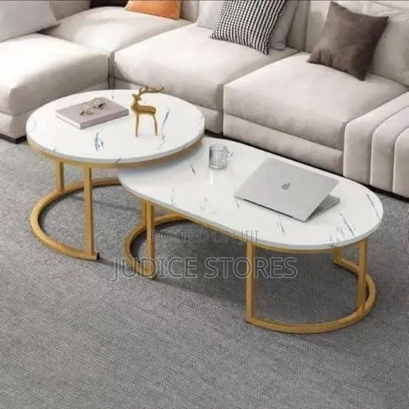 Real Marble a and B Center Table 100CM