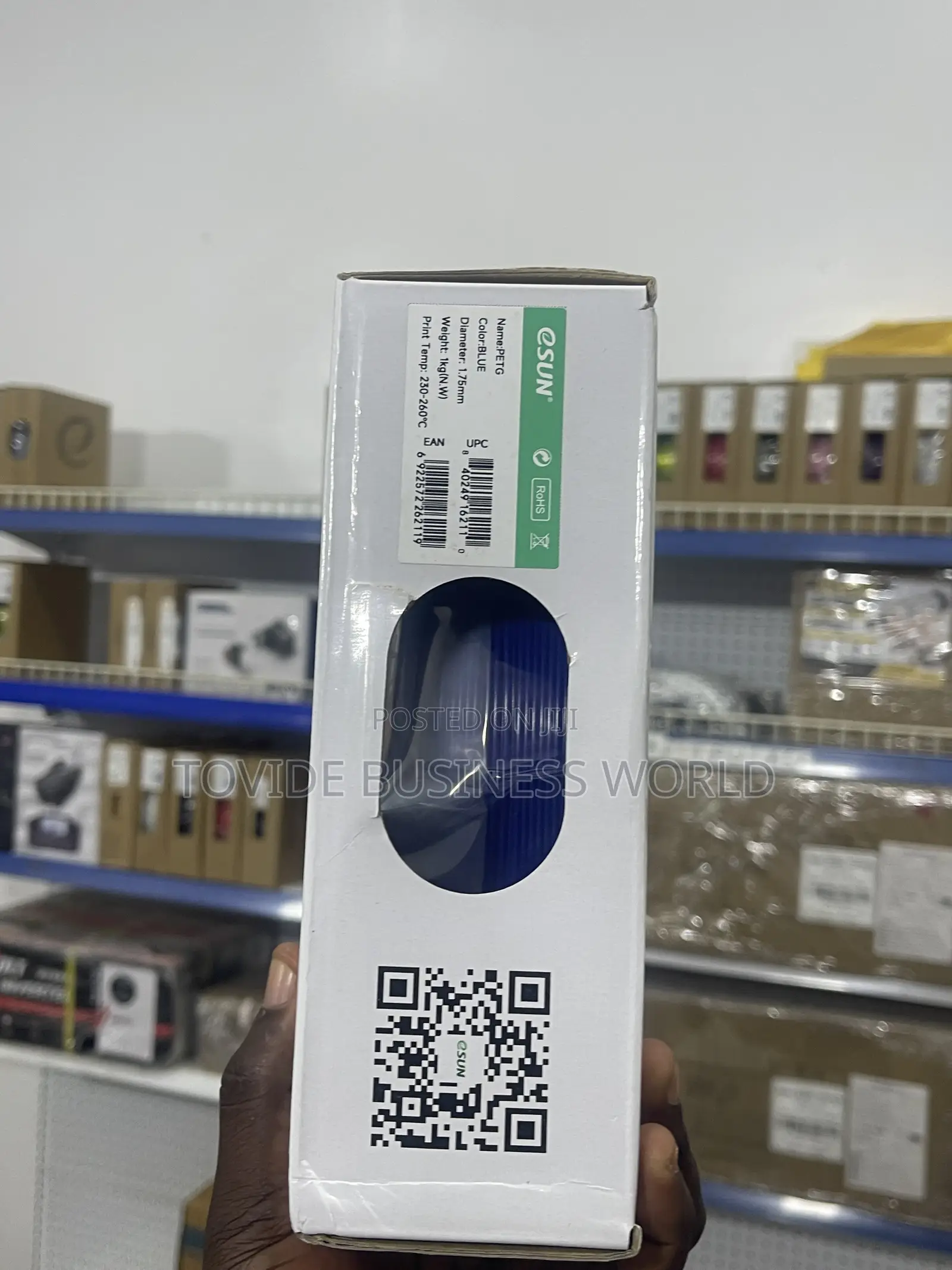 Esun Blue Petg Filament – 1.75mm / 1kg