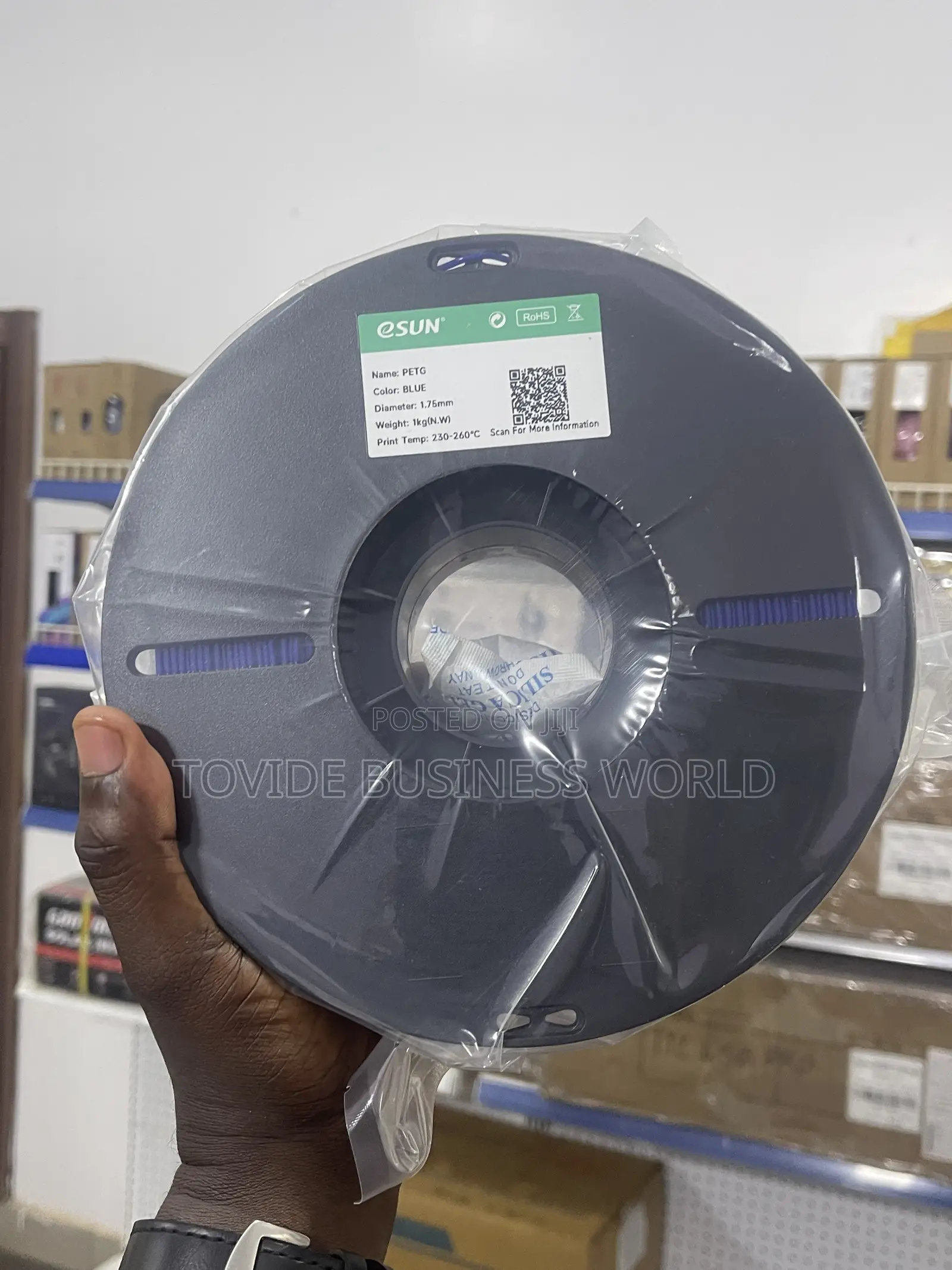 Esun Blue Petg Filament – 1.75mm / 1kg