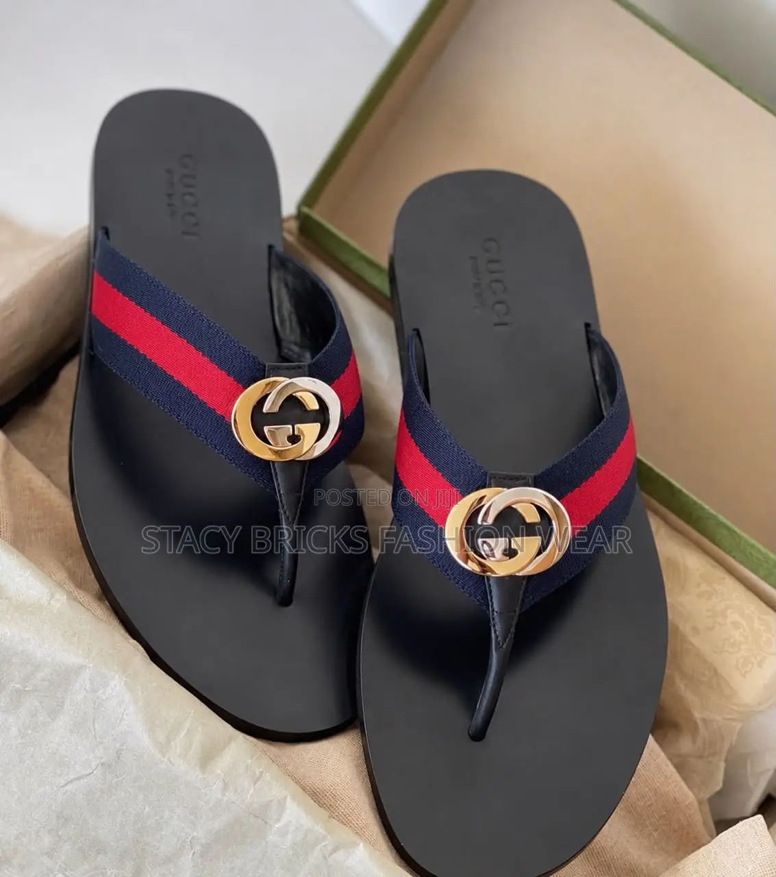 Gucci Slippers Comes With Branded Box