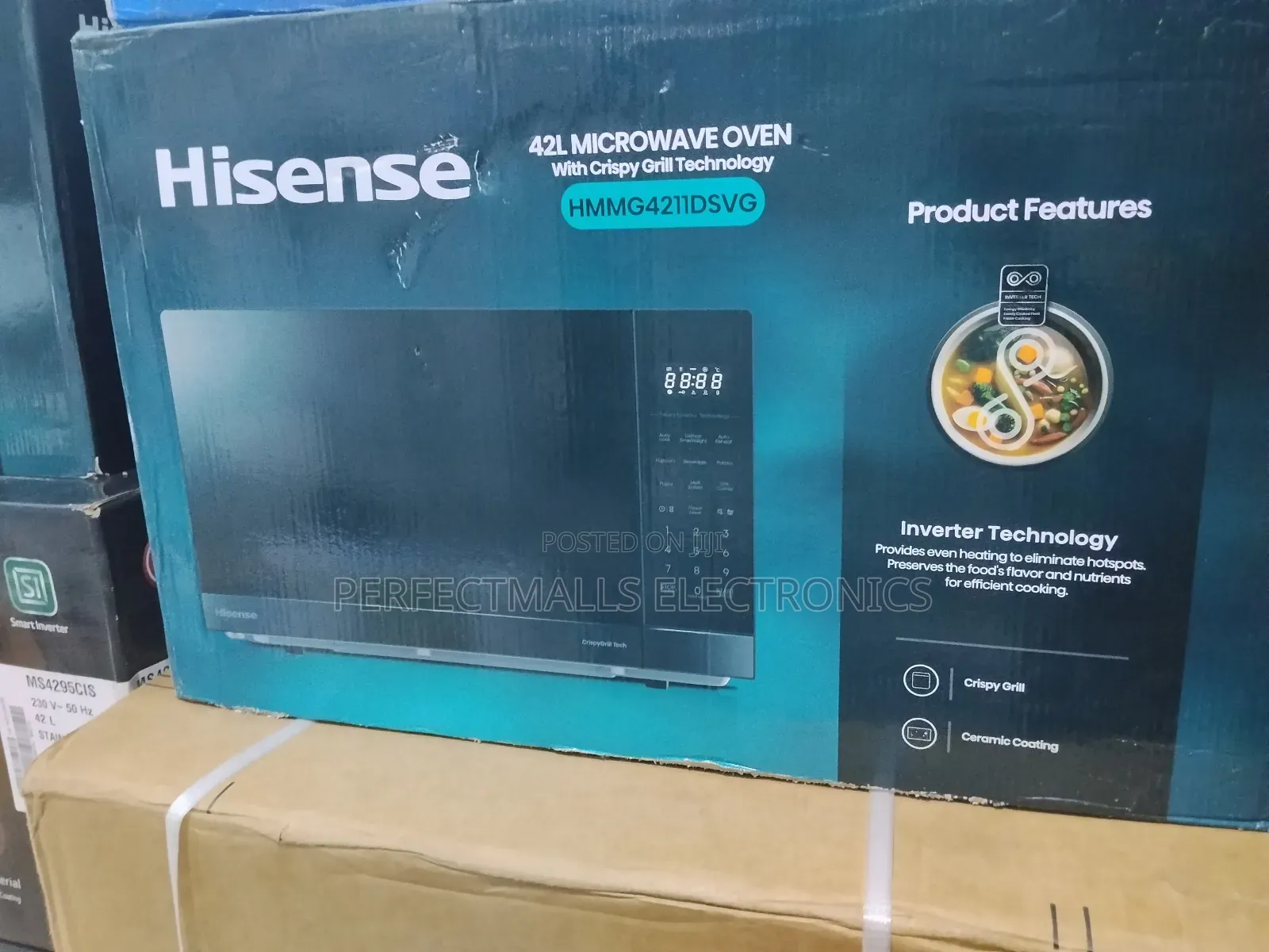 Hisense 42L Microwave Grill 1500W (HMMG4211DSVG)