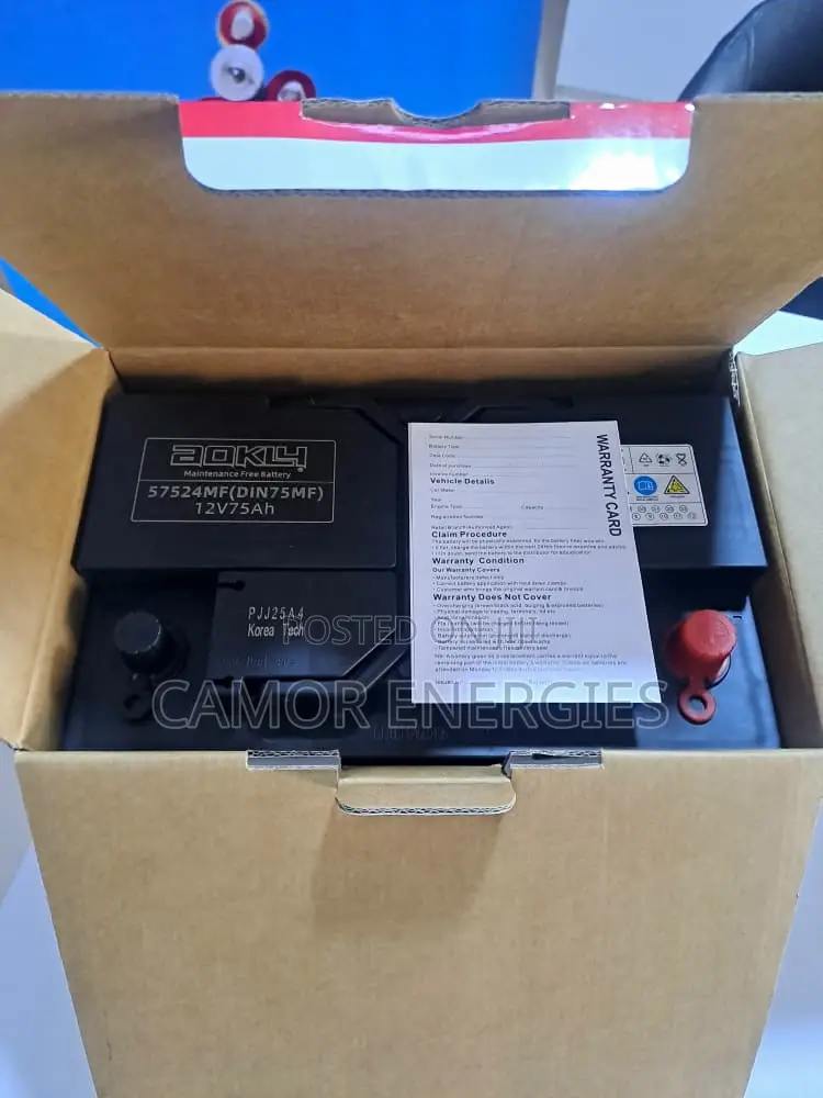 Original China 75Ah Car Battery | Aokly | 6-Month Warranty