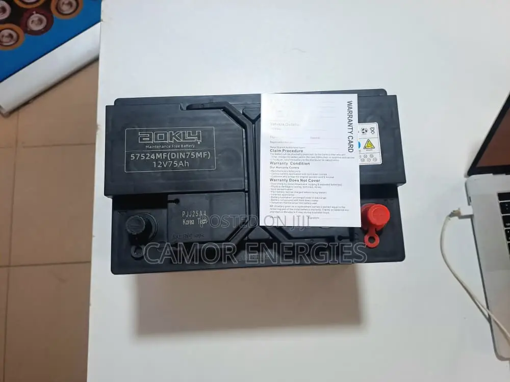 Original China 75Ah Car Battery | Aokly | 6-Month Warranty