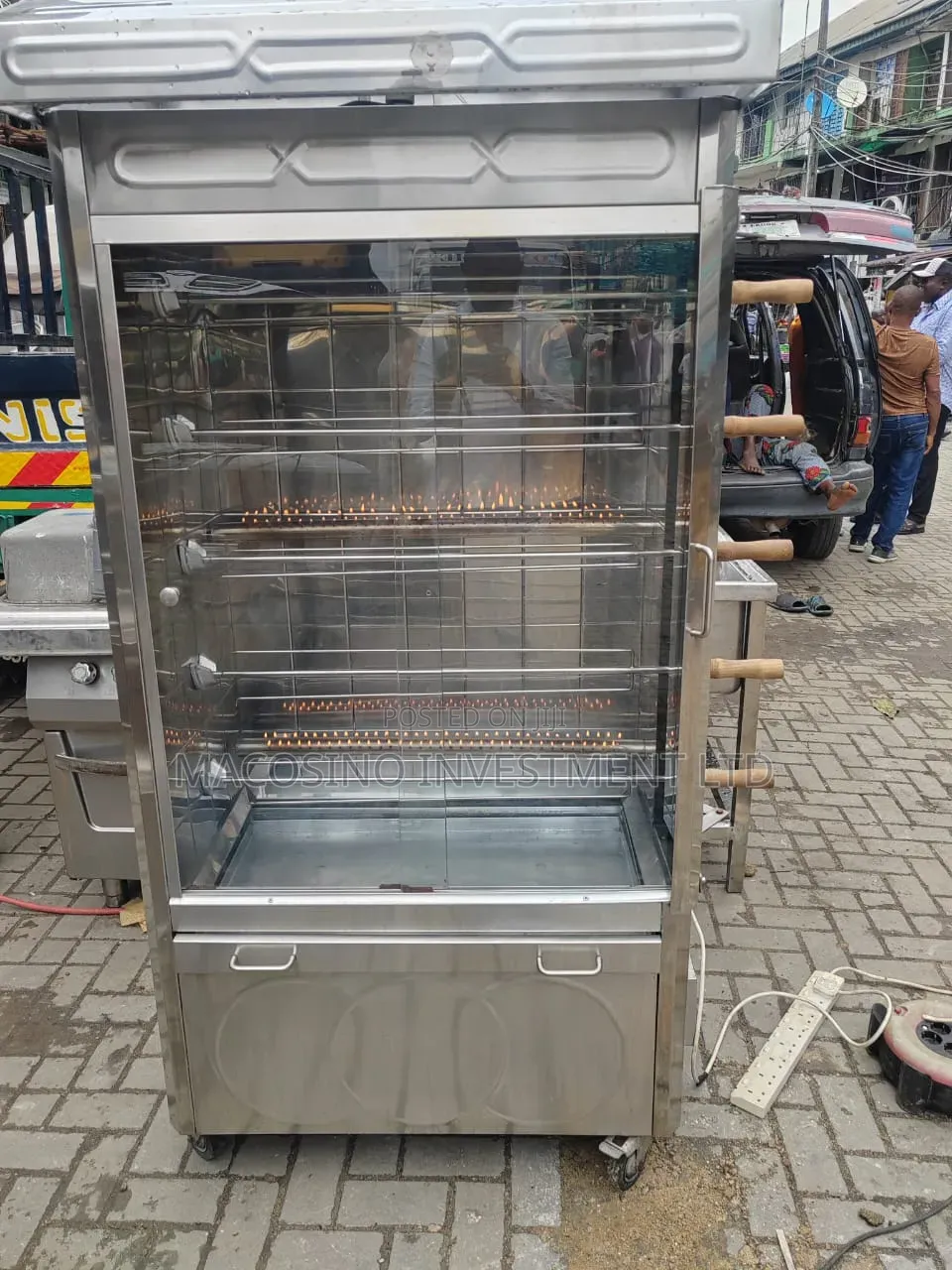 Stainless Steel Commercial Rotisserie Chicken Grill Machine