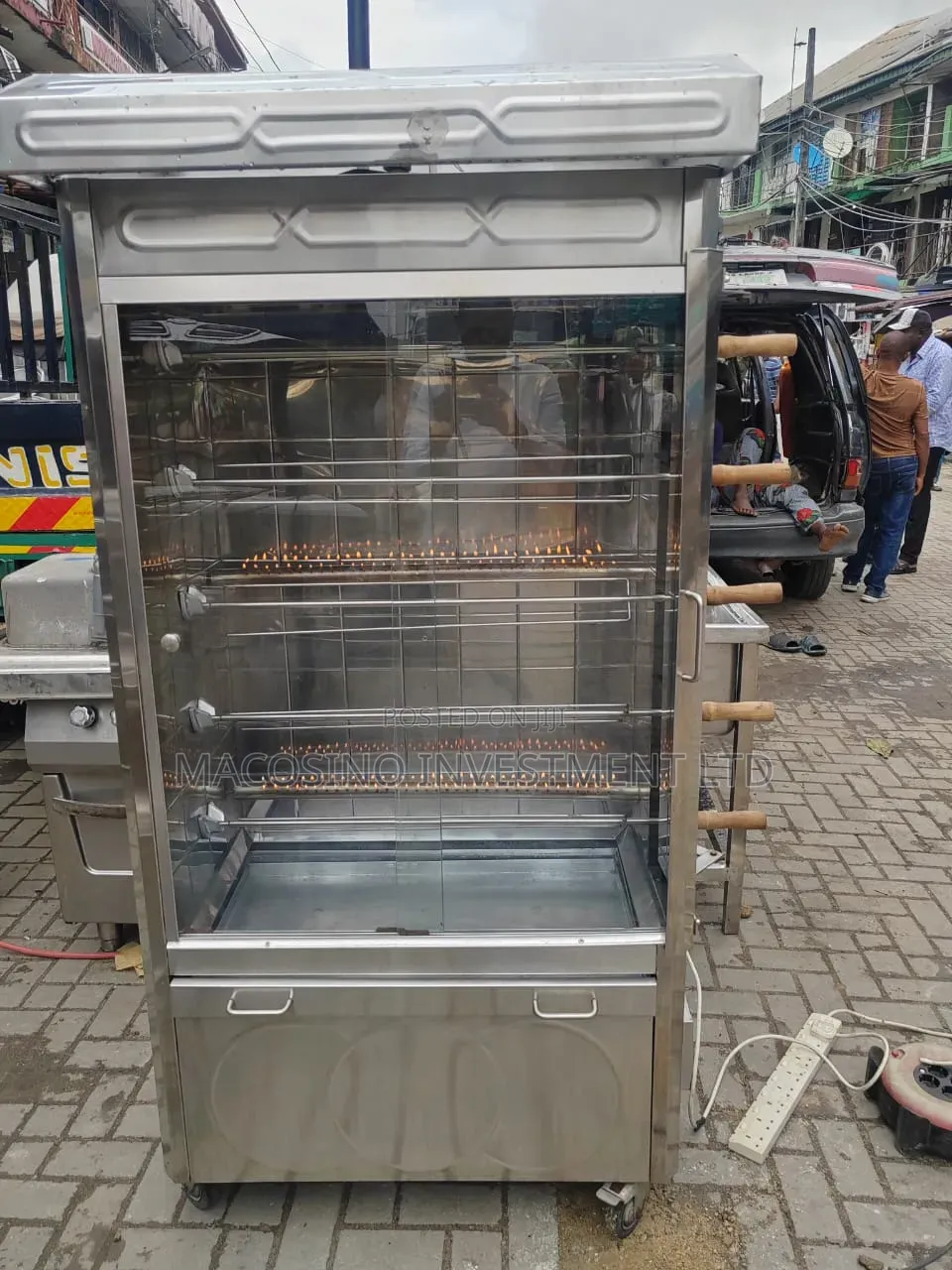 Stainless Steel Commercial Rotisserie Chicken Grill Machine