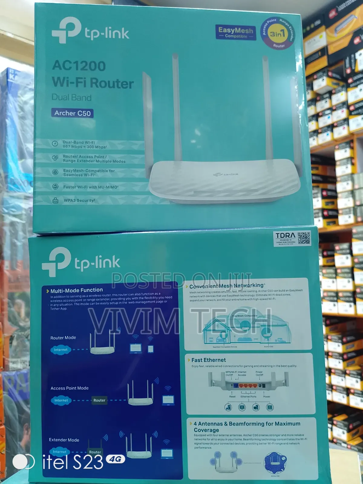 Tplink Archer C50 AC1200 Dual Band Wifi Router