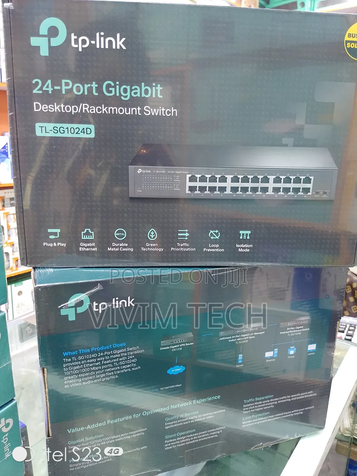 Tplink TL-SG1024G 24ports Gigabit Desktop/Rackmount Switch