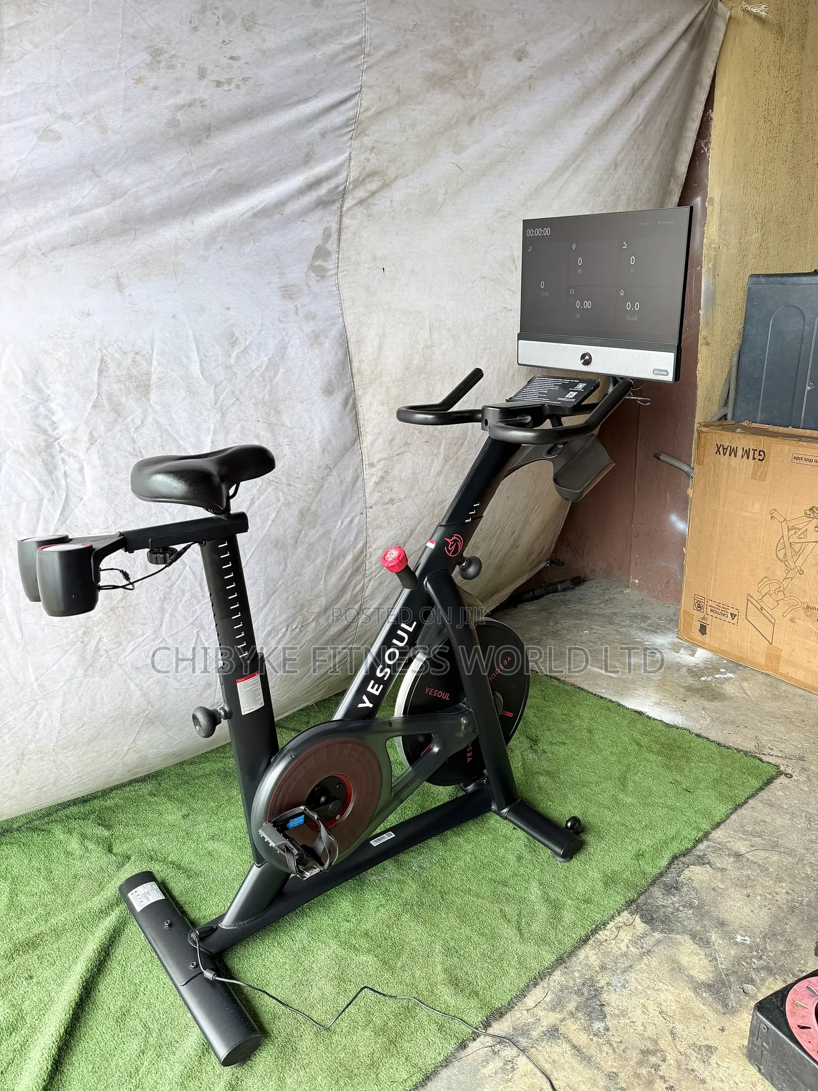Spinning Bike With TV and Bluetooth Speakers