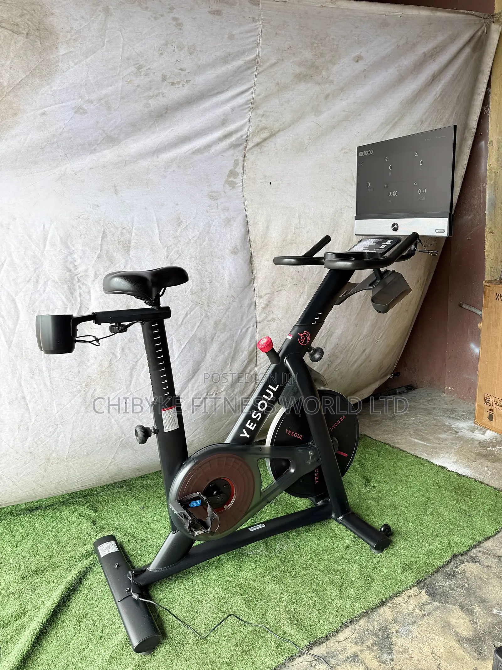 Spinning Bike With TV and Bluetooth Speakers