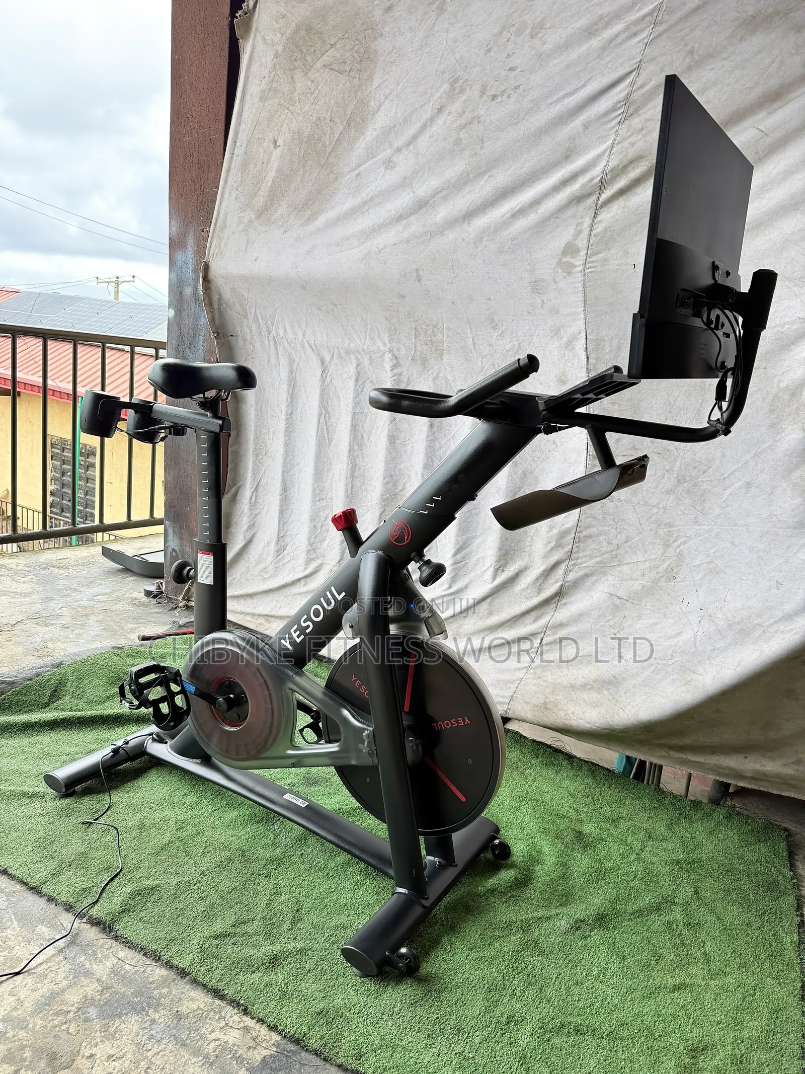 Spinning Bike With TV and Bluetooth Speakers