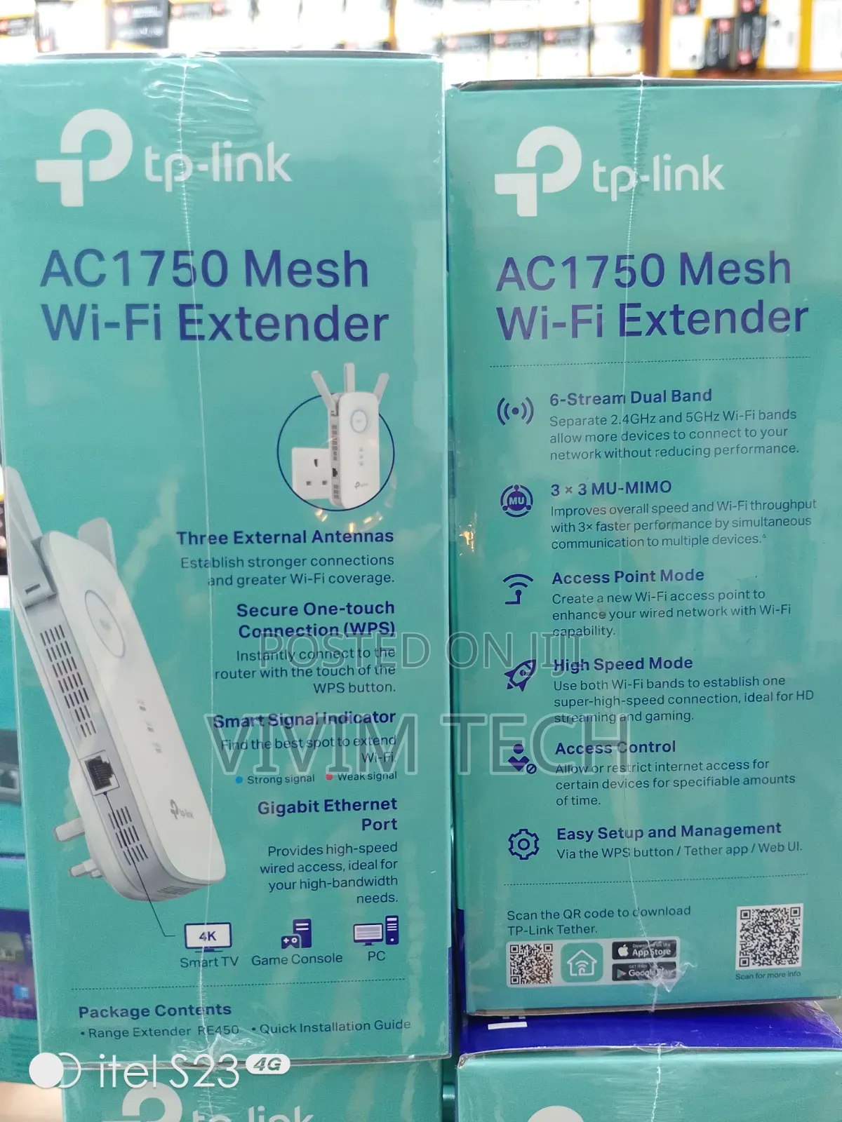 Tplink AC1750 Re450 Mesh Wifi Extender
