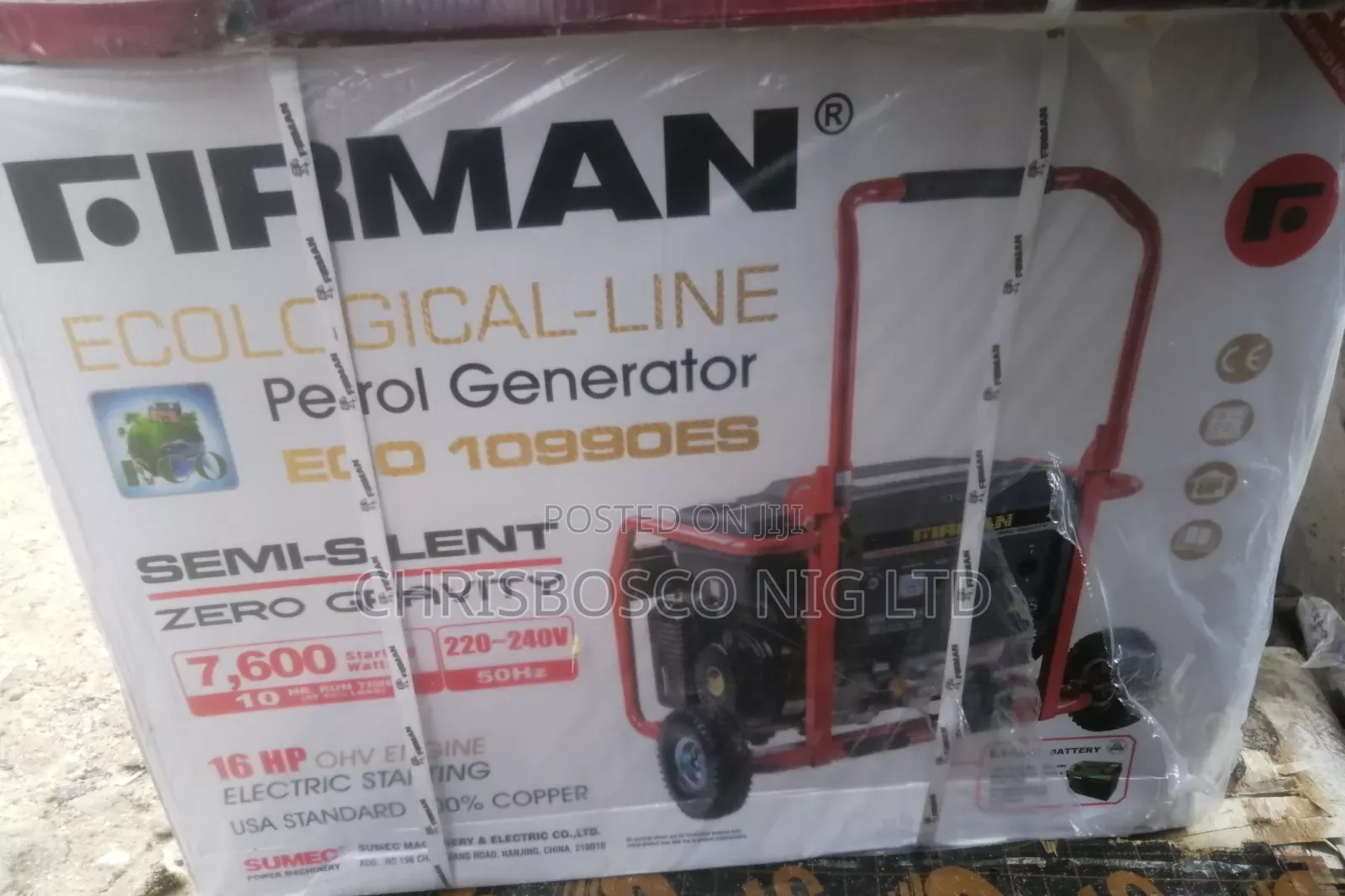 BRAND NEW FIRMAN Generator Model Nu 10990