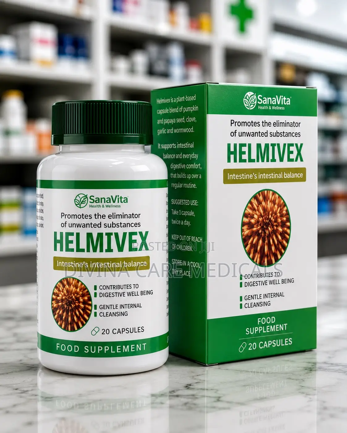 Helmivex Food Supplement – Digestive Intestinal Wellness |
