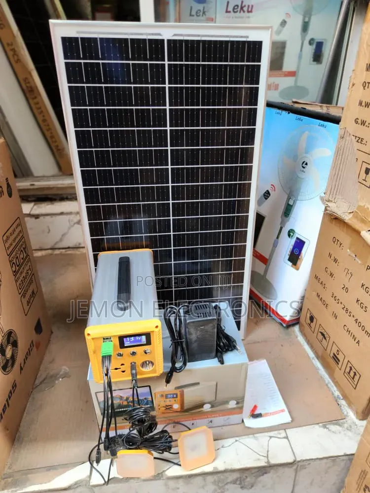 Original 300w Lithium Battery Solar Generator With 50w Solar Panel