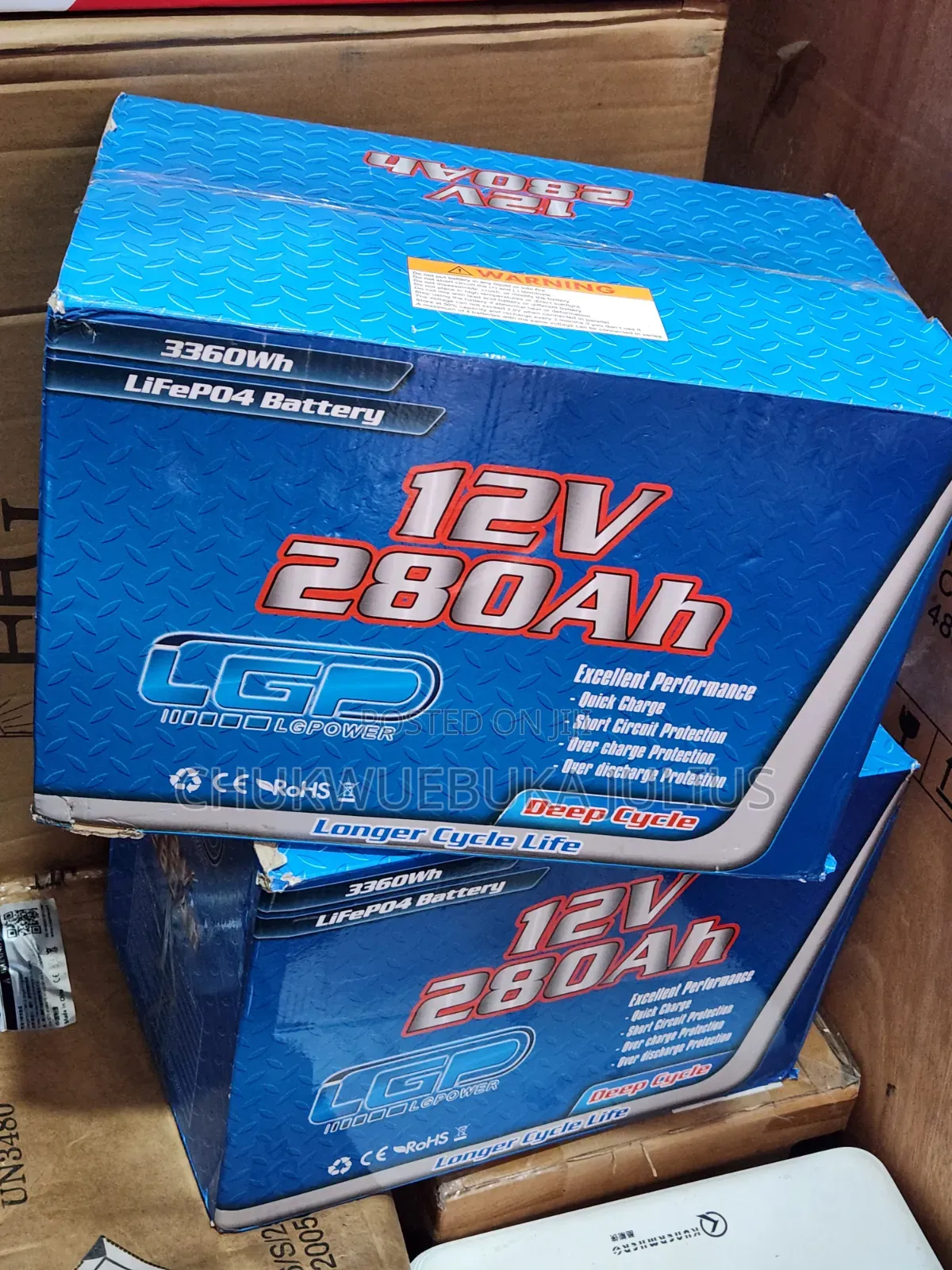 Brand New Lgpower 12v 280ah Lifepo4 Deep Cycle Battery (3360wh)