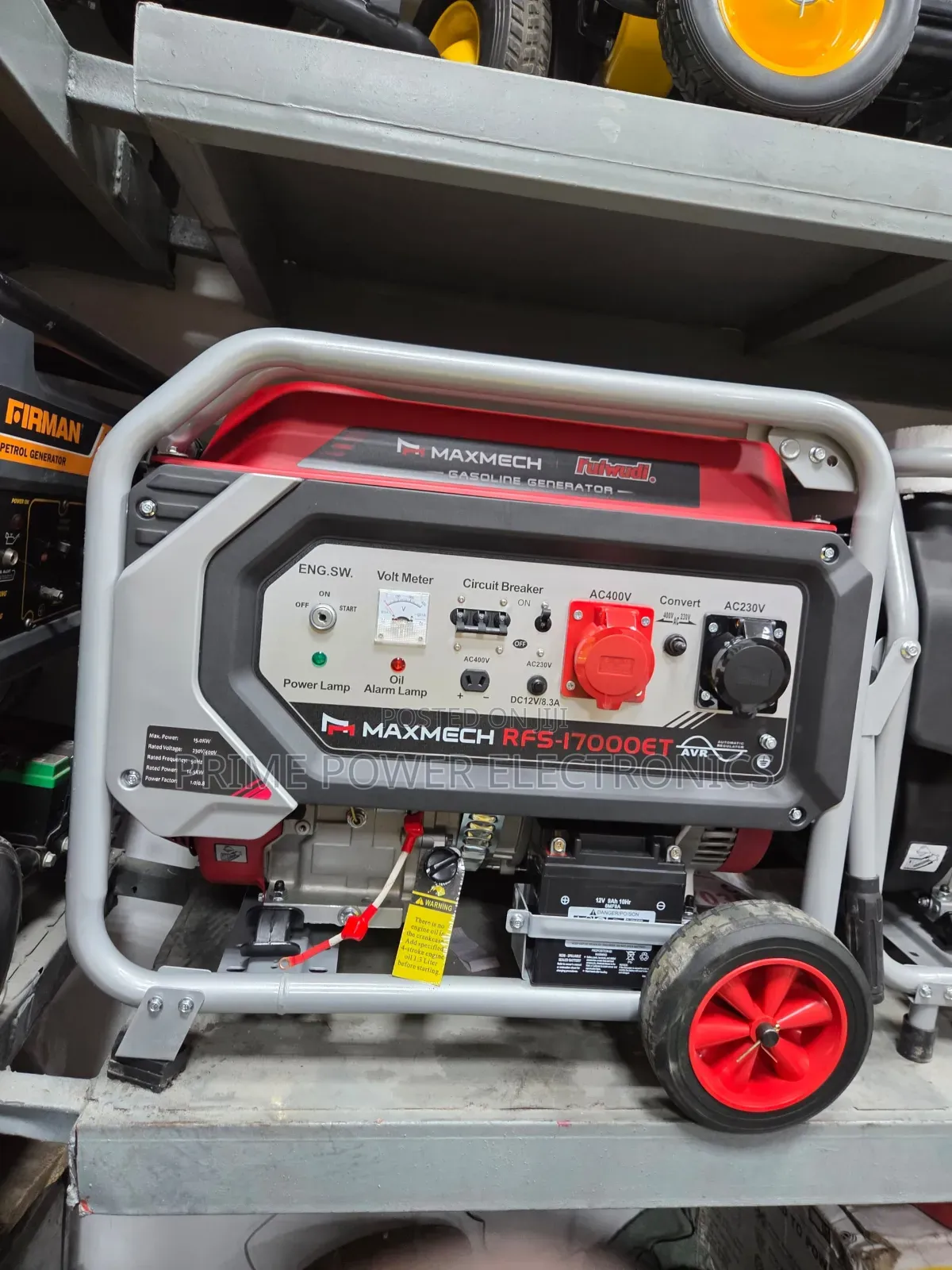 15kVA Maxmech Petrol Generator for Home Business