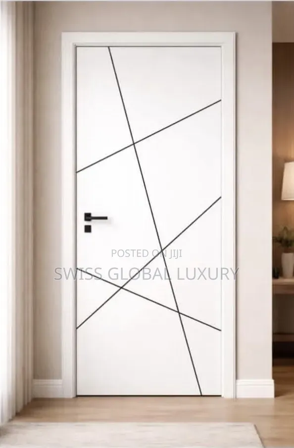 High Quality 3ft/7ft HDF White Wooden Interior Door.
