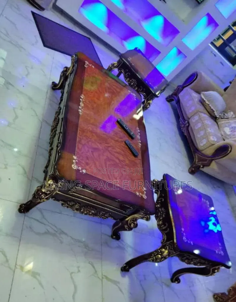 Newly Royal Center Table With 2Side Stools
