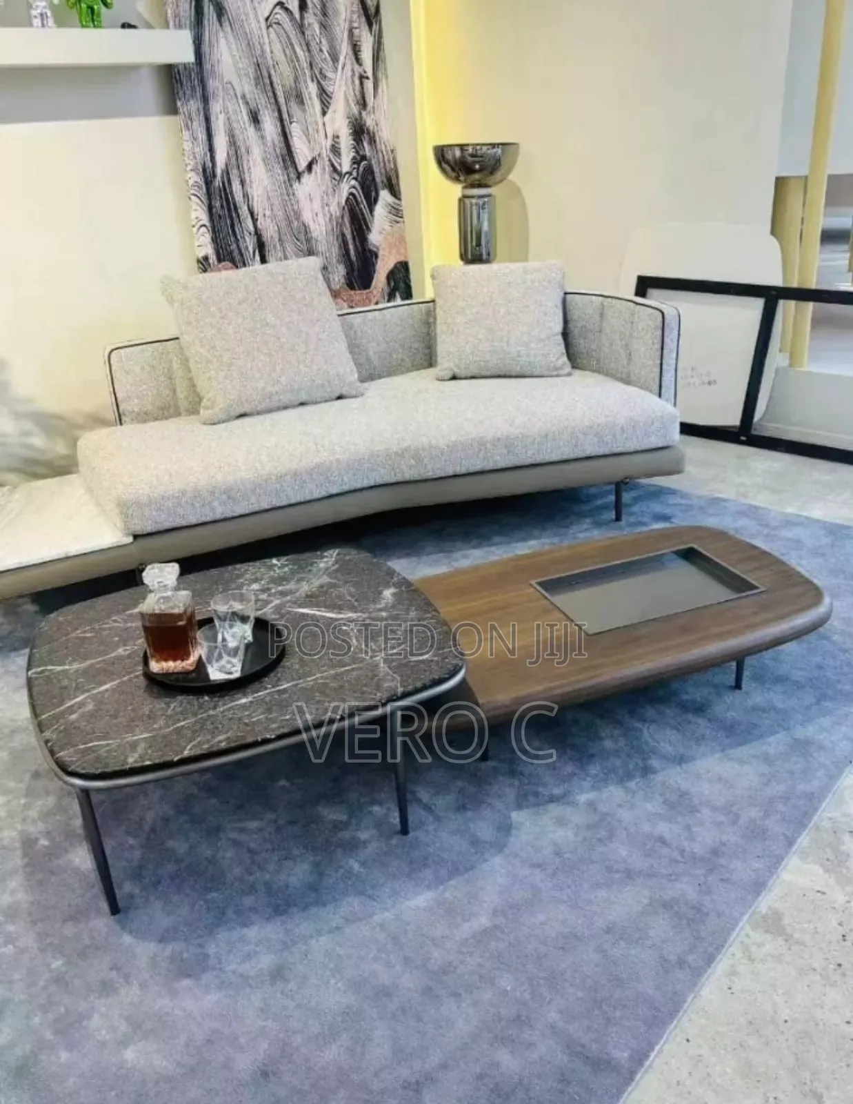 Luxury 2 in 1 Living Room Centre Table and Stool
