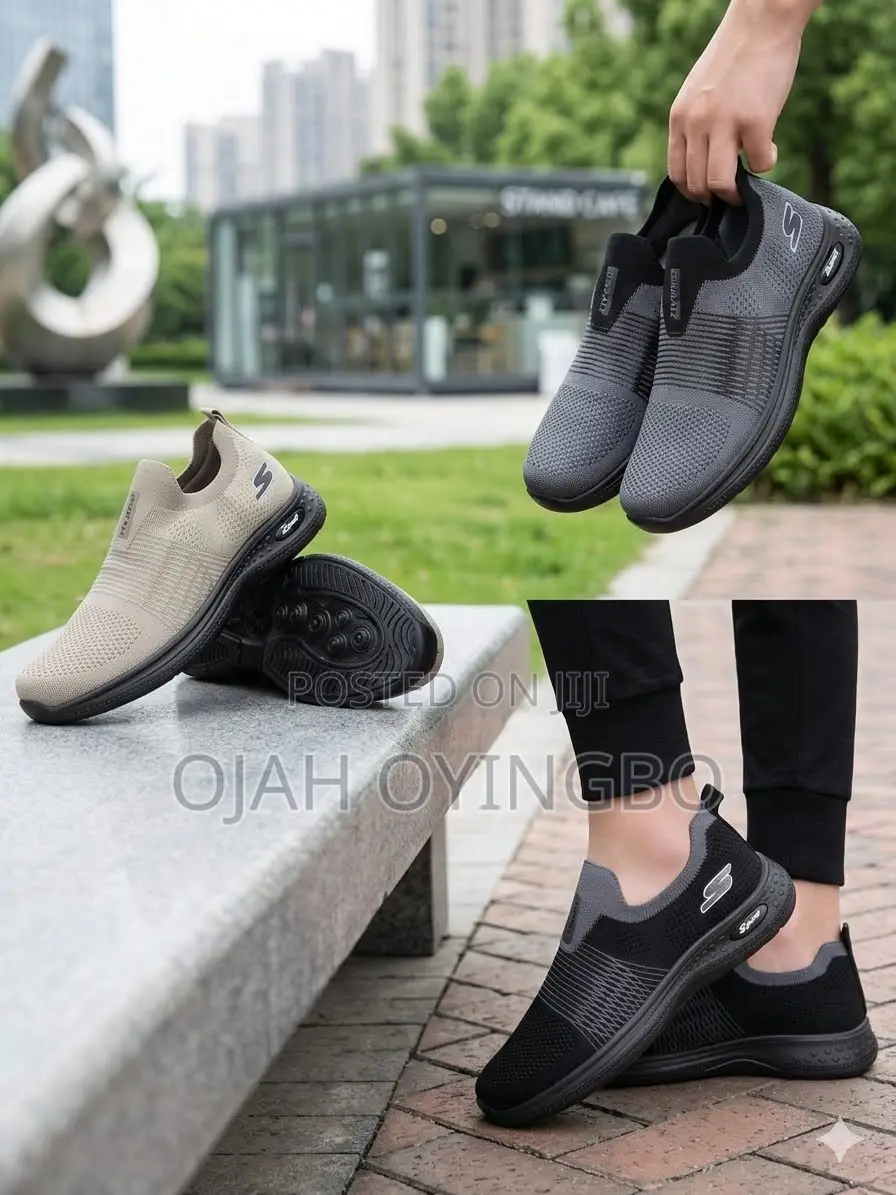 Brand New Men's Slip-on Sneakers – Lightweight Breathable Walking