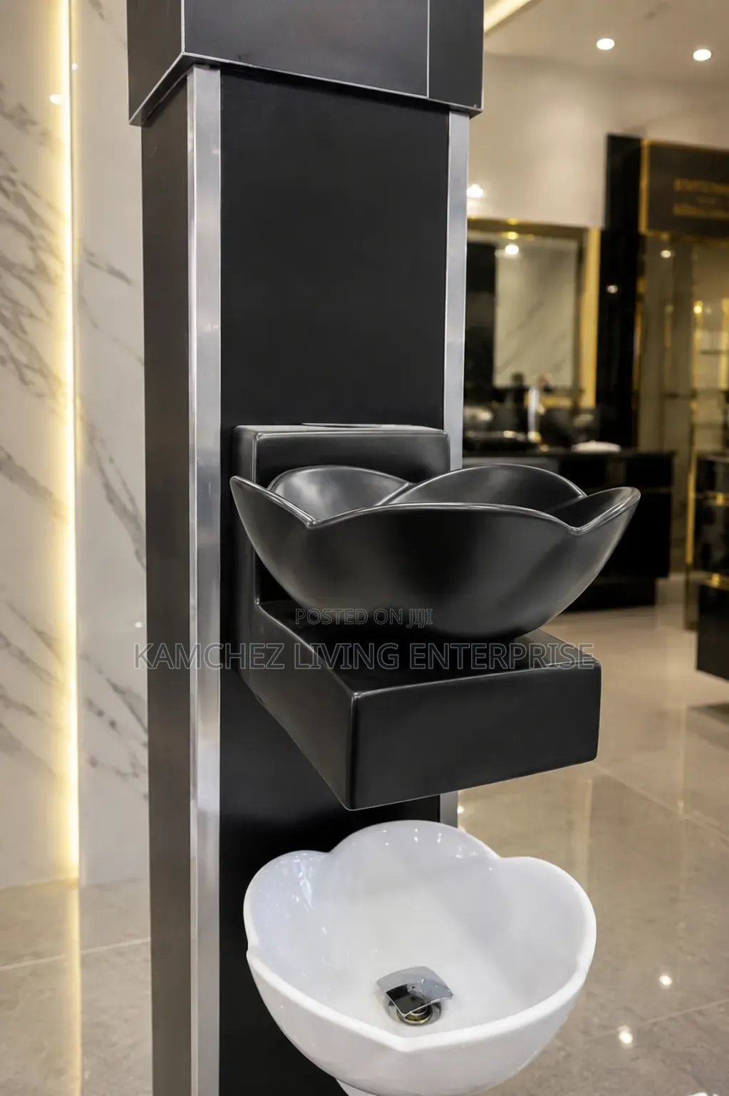 Luxury Matte-Black Dinning Wash Hand Basin
