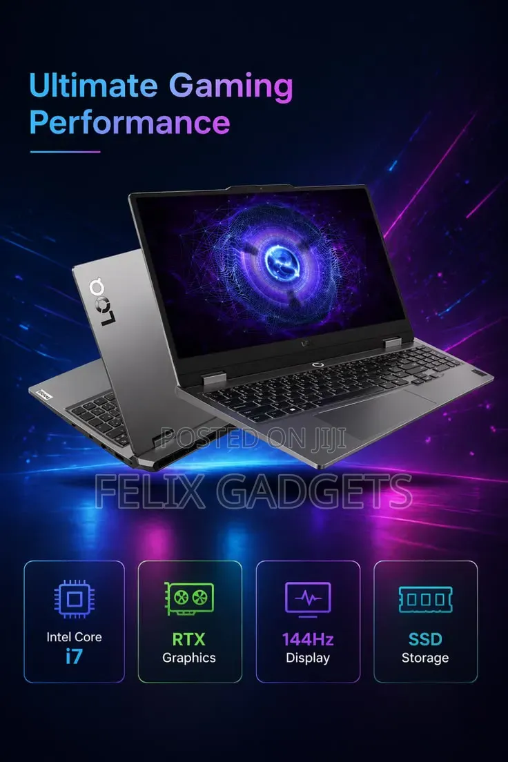 New Laptop Lenovo LOQ 15AHP10 16GB AMD Ryzen 7 SSD 512GB