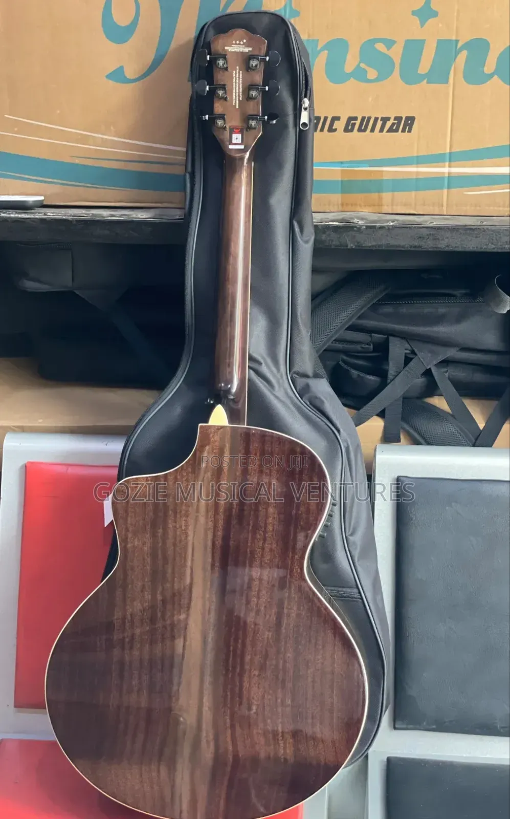 Bullfighter 40" Semi Acoustic Guitar It Comes With Bag and Cable Fine