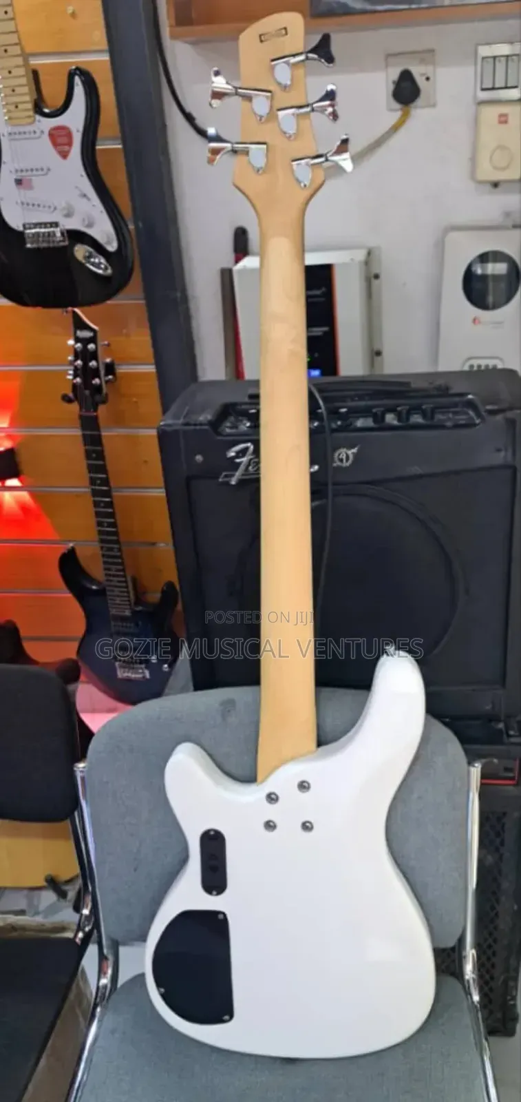 Fender White Colour Ative 5-Strings Bass Guitar With Order Colours