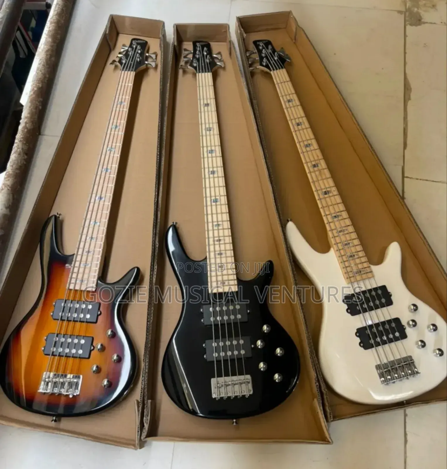 Fender White Colour Ative 5-Strings Bass Guitar With Order Colours