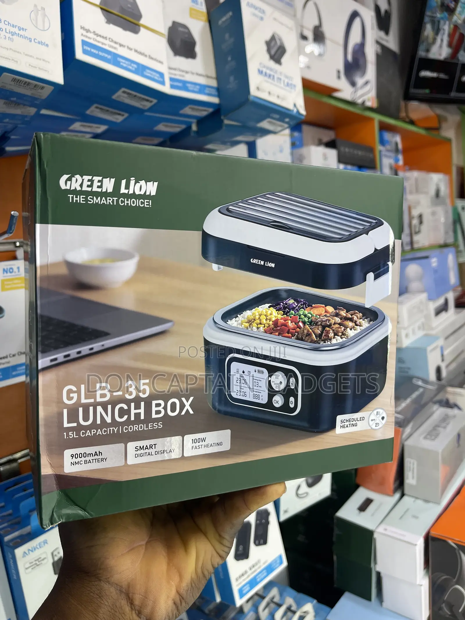 Green Lion GLB-35 Lunch Box Cordless 1.5L 9000mah 100W Fast Heating