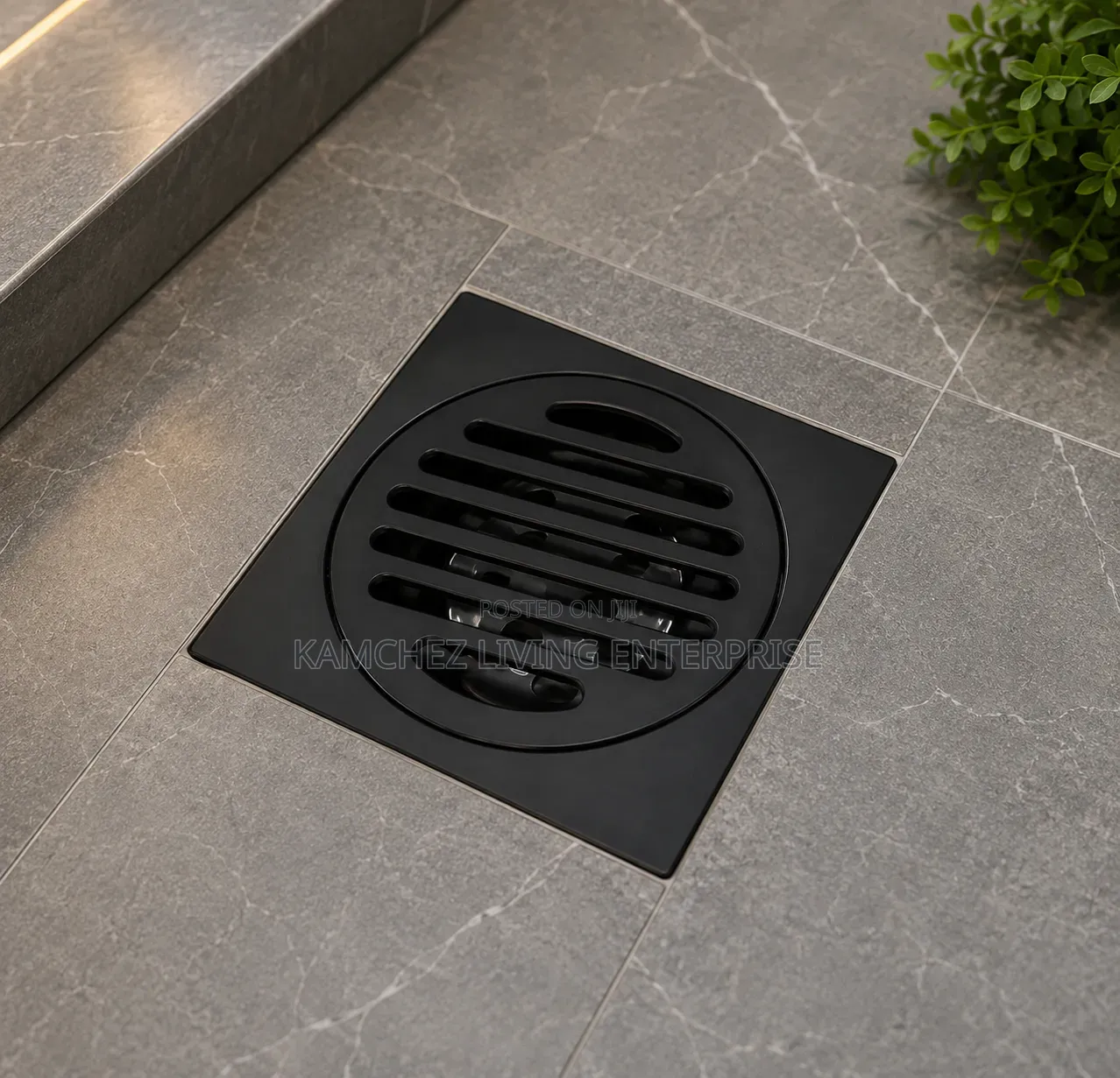 Black Floor Drain Steel