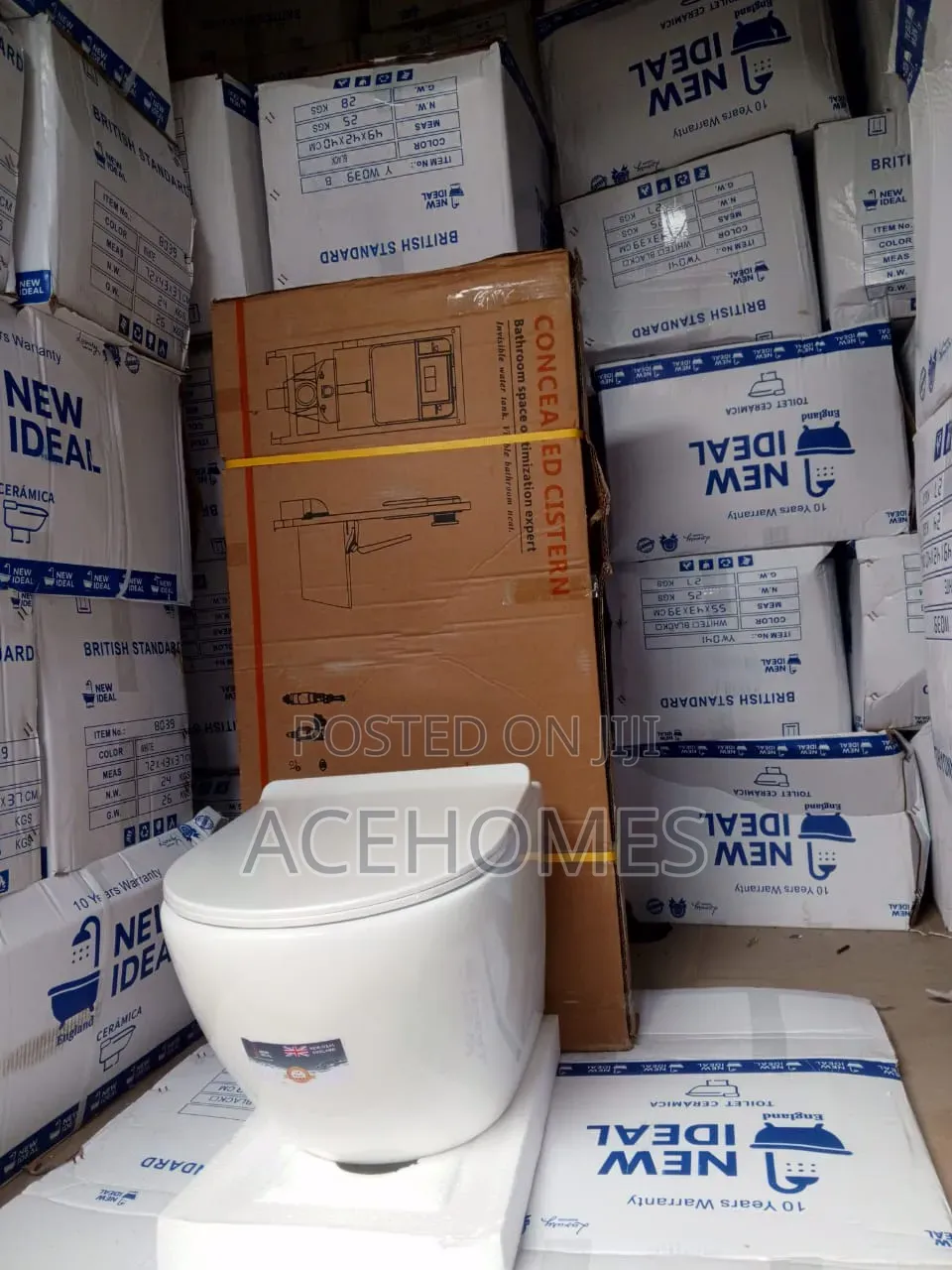 Conceal Water Closet Plain White