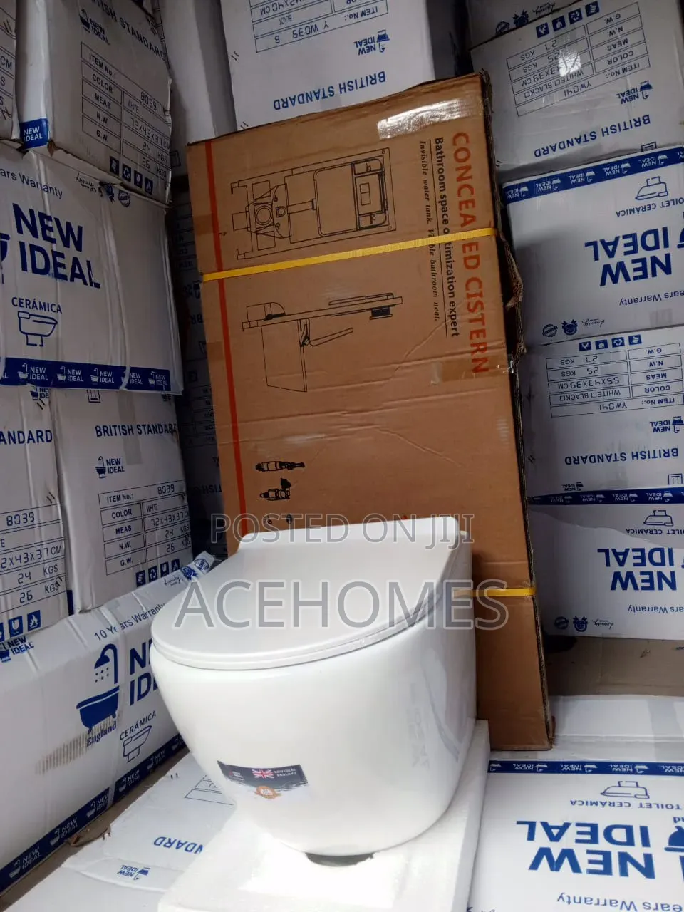 Conceal Water Closet Plain White
