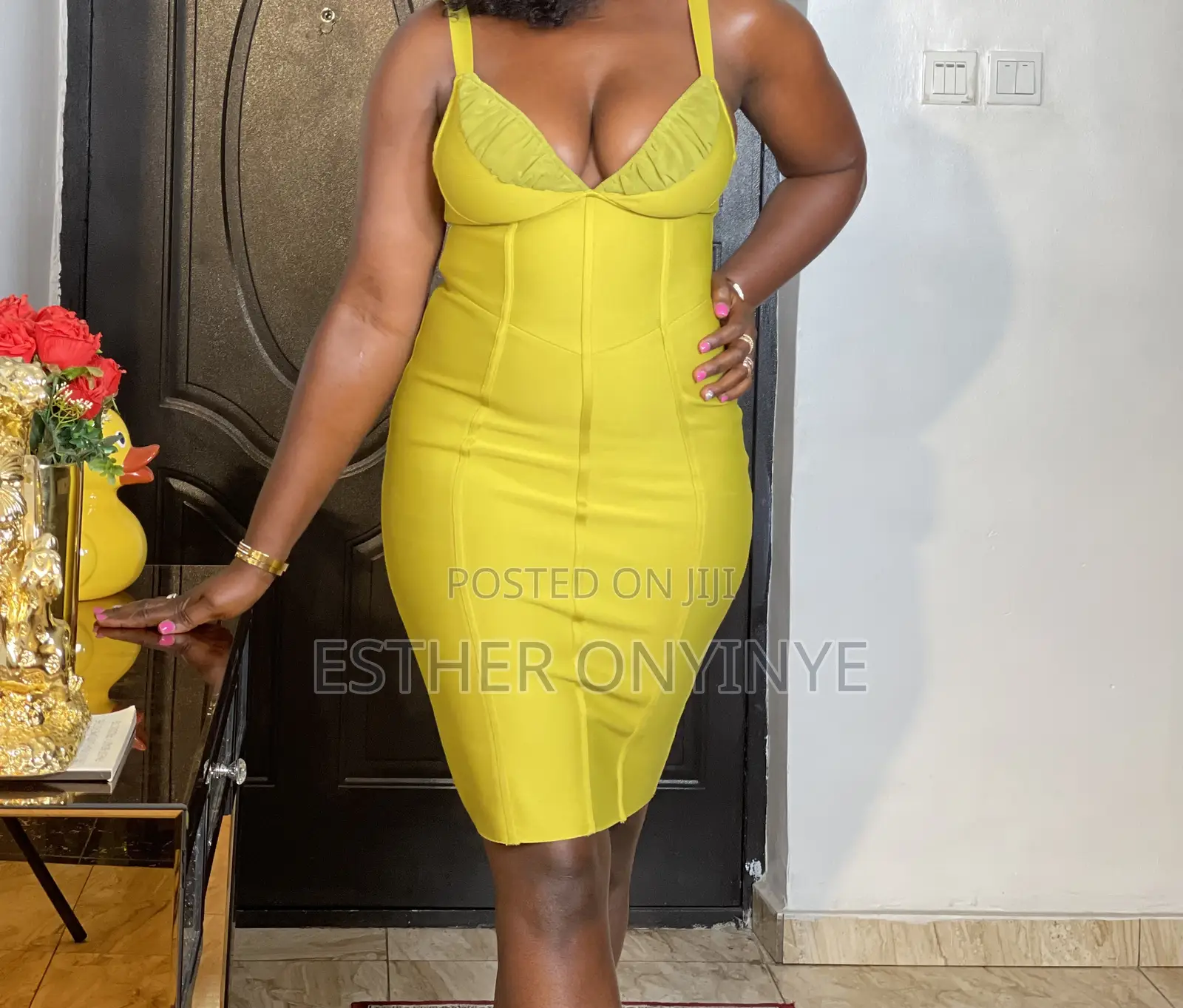 Gorgeous Lime Green Bodycon Mini Dress | Stylish Flattering