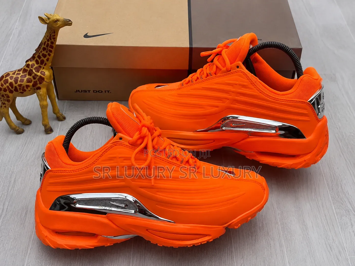 Premium Bright Orange Chunky Sneakers