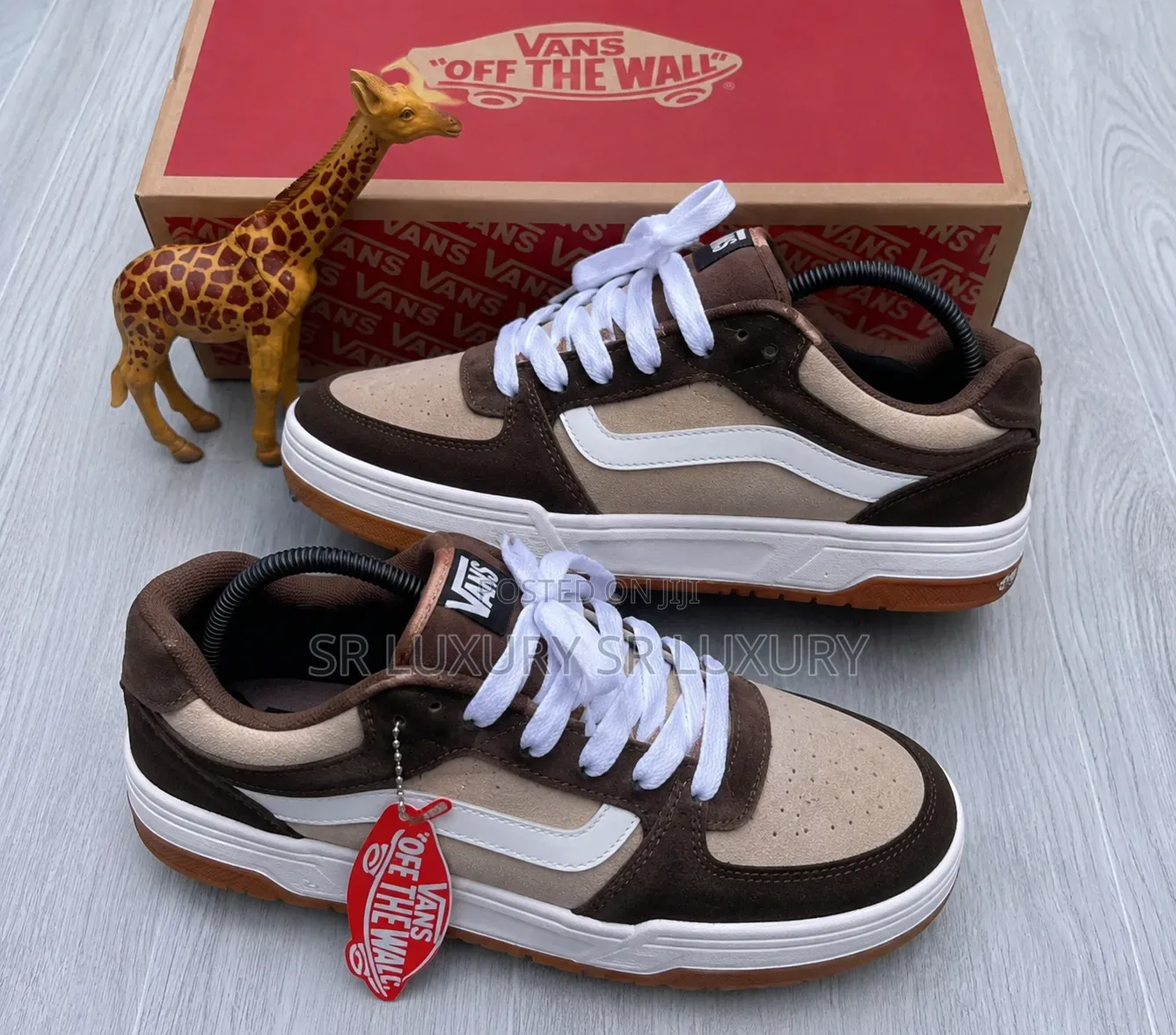 Premium Brown Beige Vans Skate Sneakers