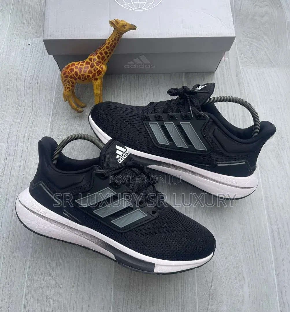 Premium Black White Adidas Running Sneakers