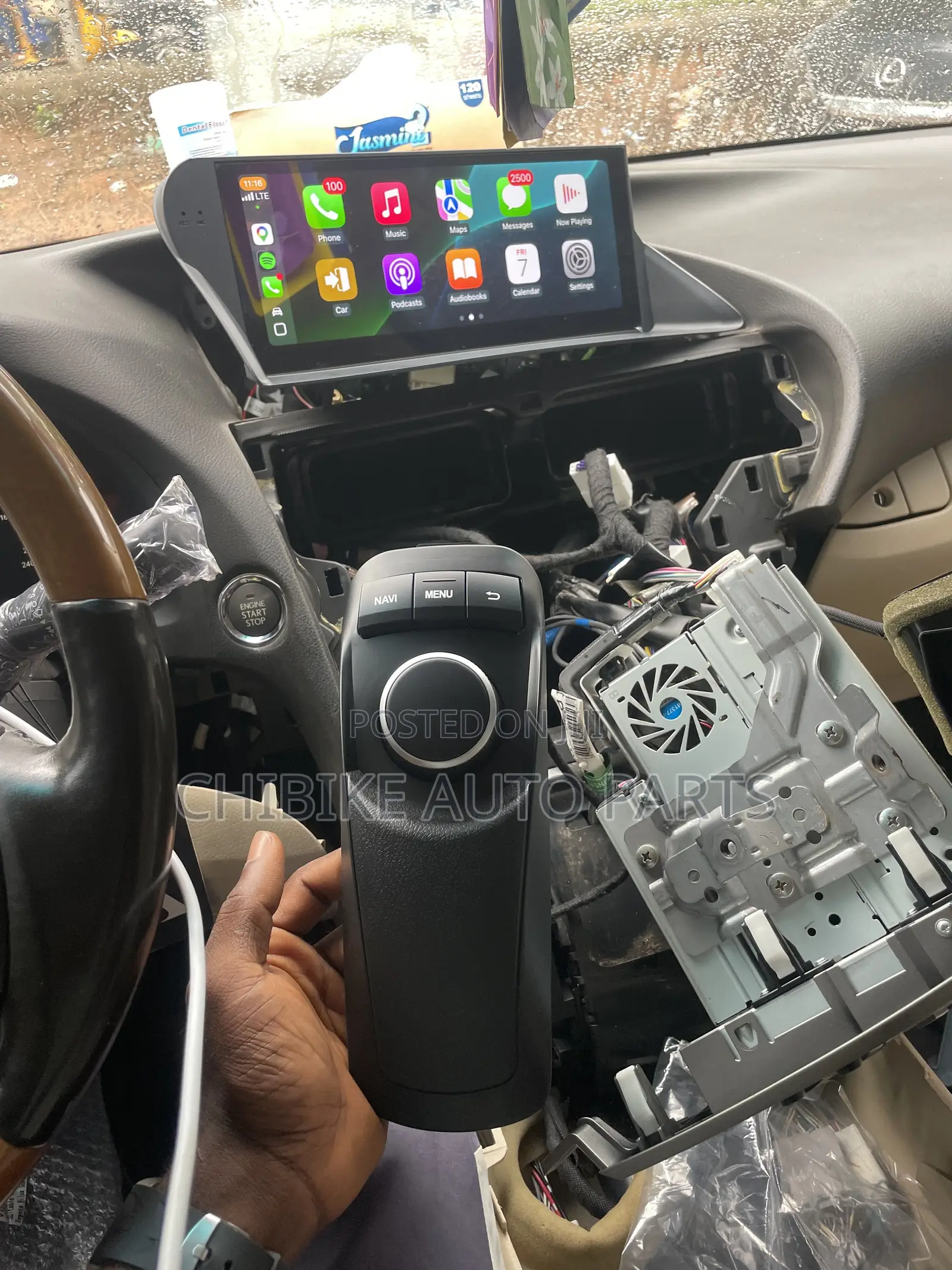 Rx350 Before After Installe Mouse Control With Apple CarPlay Screen