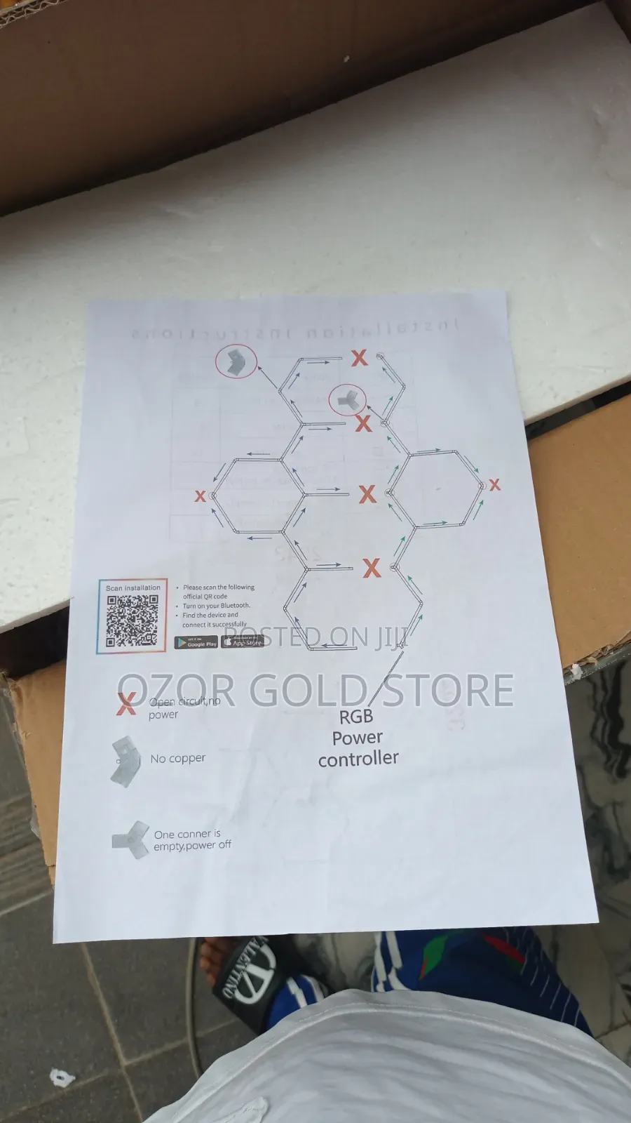 Hexagon Ceiling Light