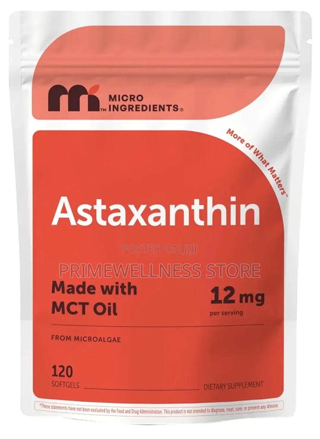 Astaxanthin Made With MCT Oil 12mg